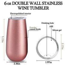 Cargar imagen en el visor de la galería, Specs/ Ficha Técnica Vaso Térmico De Acero Inoxidable Tequilero/vino/champaña 6oz (177ml)